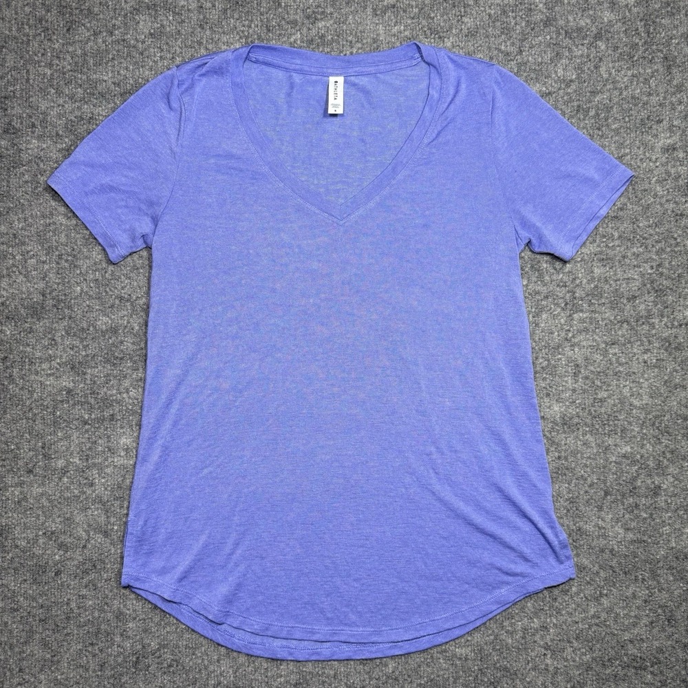 Athleta Purple/lavender Breezy Scoop V-Neck Tee Size Small